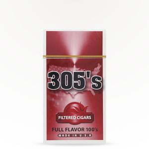 305's Filtered Cigars – Full Flavor 100's – PACK
