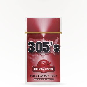 305's Filtered Cigars – Red 100's – PACK